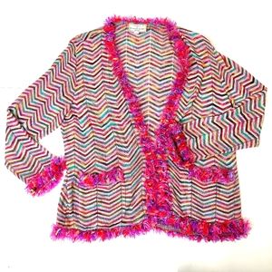 Vintage designer Brenda French cardigan